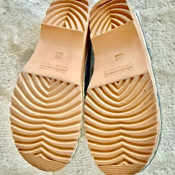 Troentorp Blue Shearling-Lined Clogs — size 39 /8.5 — NWOB - Picture 3 of 3